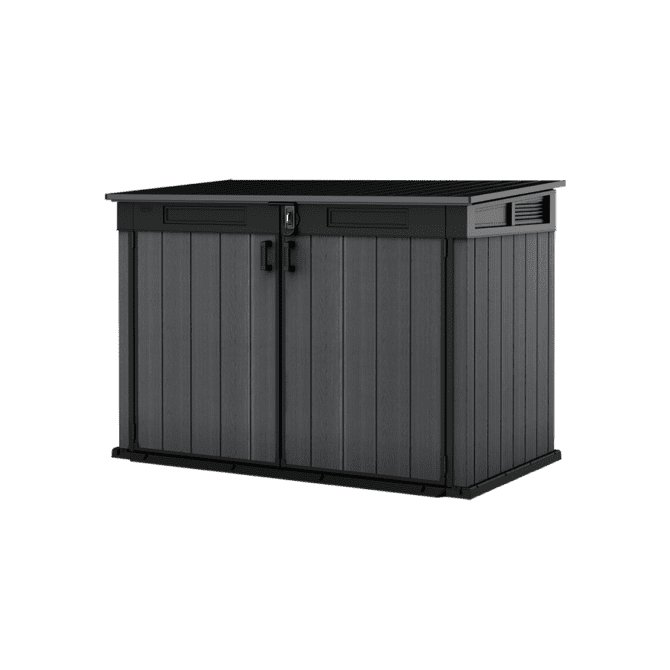 Keter 6’x3.5′ Cortina Heavy Duty Plastic Storage Unit – Dark Grey-oakleysgardenmachine- Free shipping