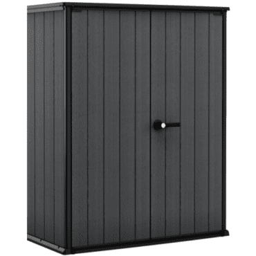 Keter 4’x2′ Cortina Alto Heavy Duty Vertical Plastic Garden Shed with Shelves-oakleysgardenmachine- Free shipping